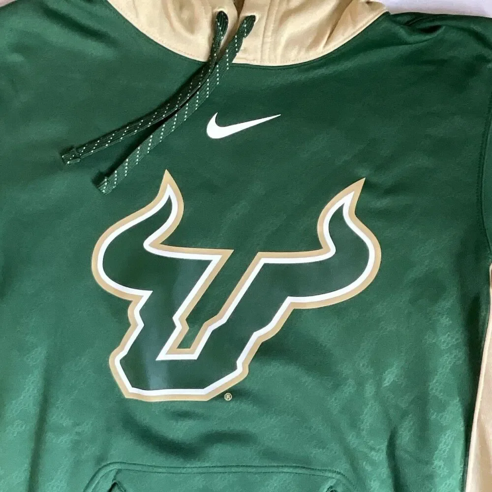 Vintage Nike Center Check Swoosh South Florida Bulls Hoodie Sweatshirt Small
